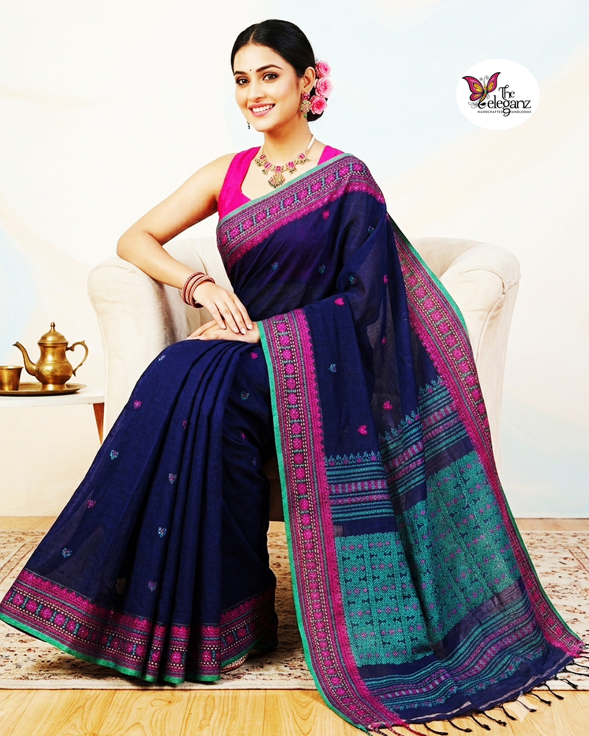 Totini – Premium Cotton Assam Khadi Saree
