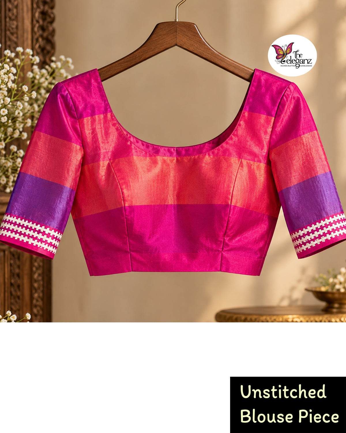 Nayana – Blended Bangalore Silk Gujarati Stitch Saree