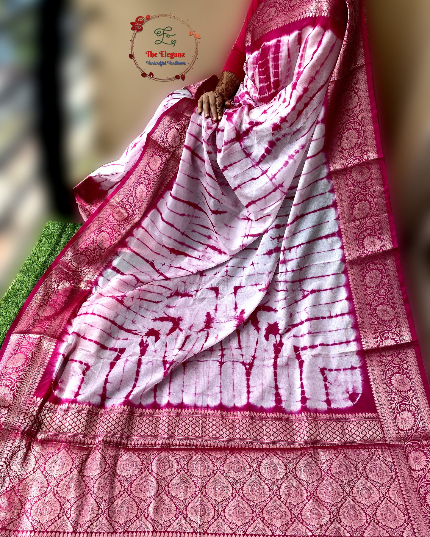 Gulabi Shibori Elegance