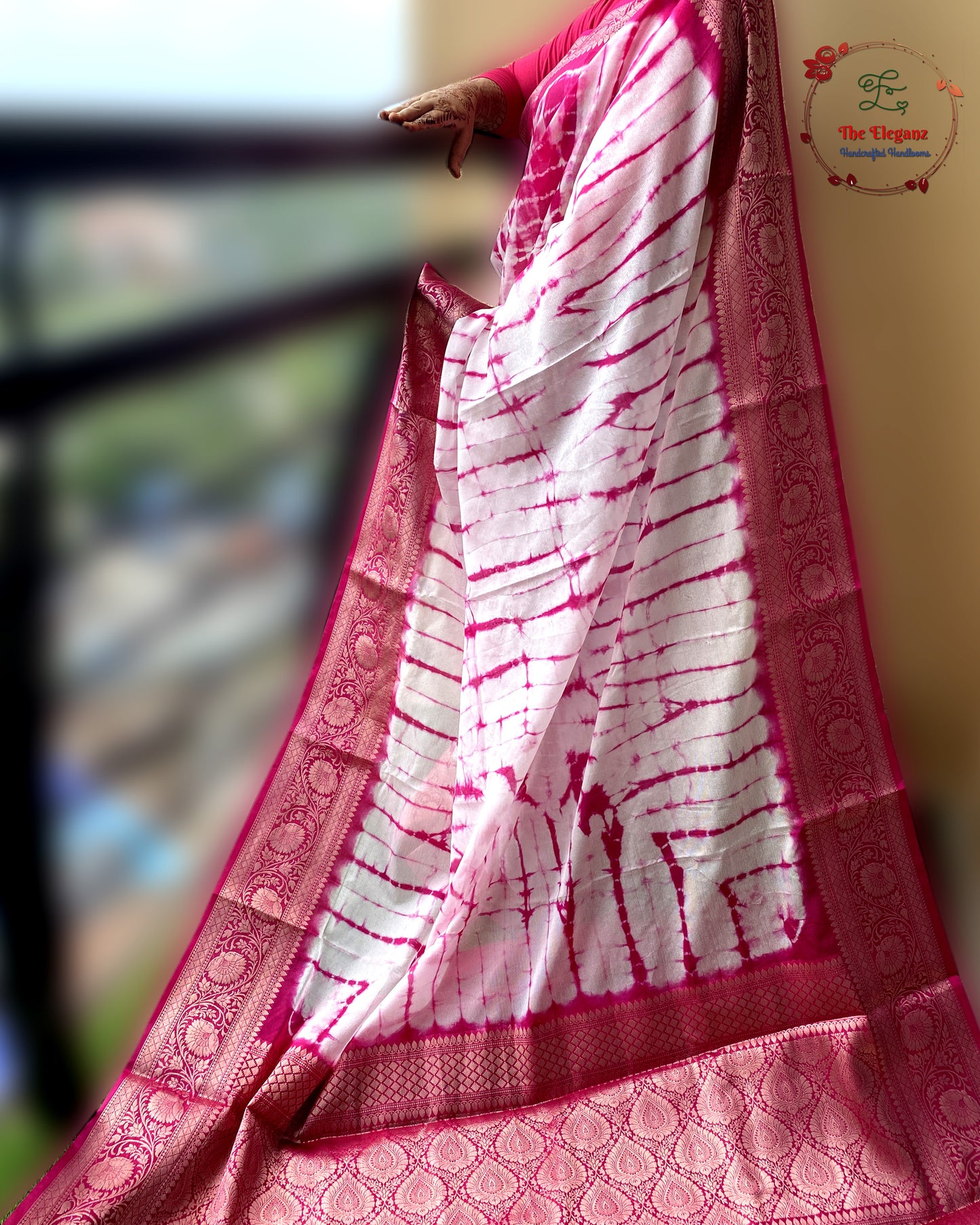 Gulabi Shibori Elegance