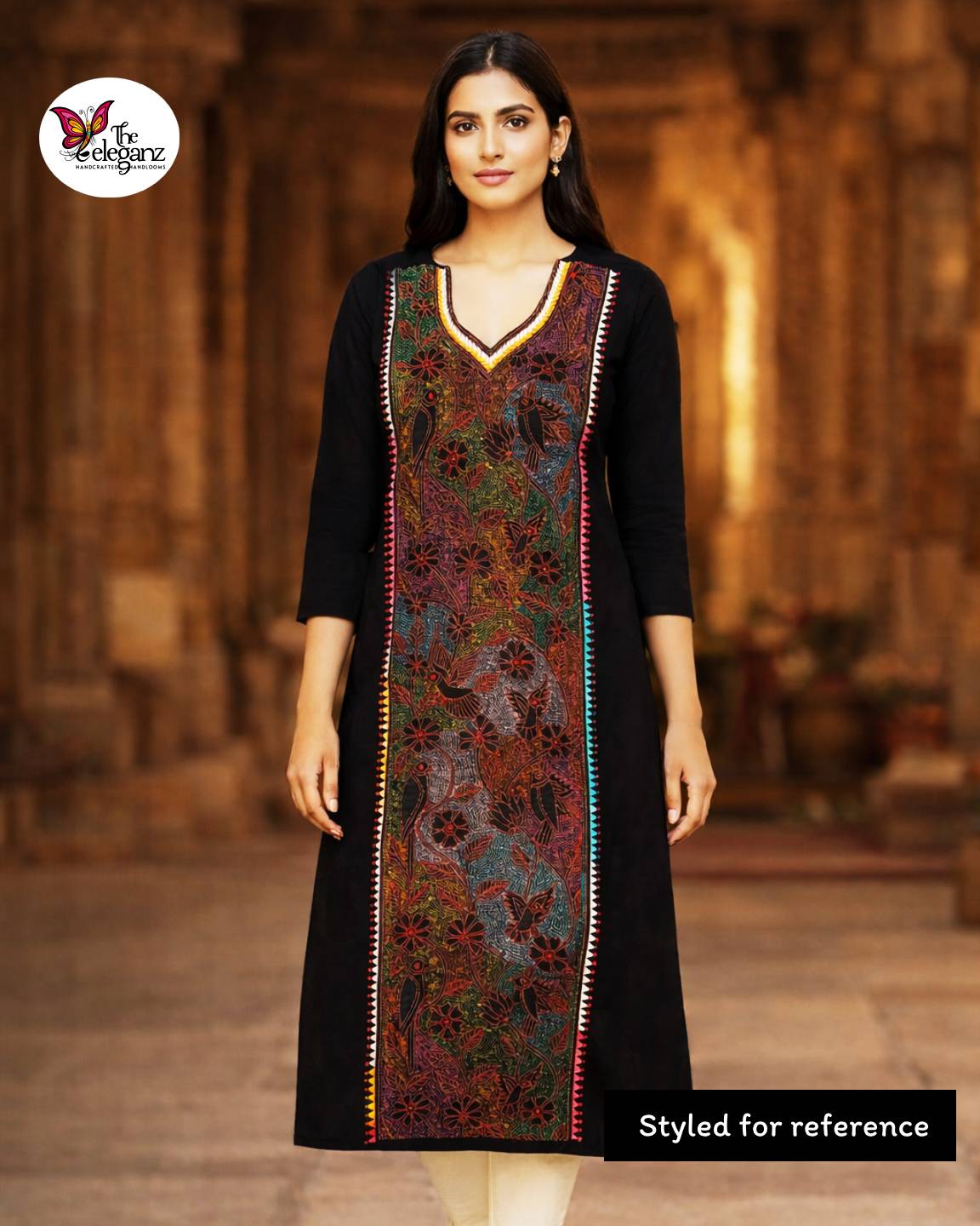 Raat Bonolata – Multicolour Kantha Unstitched Suit Piece