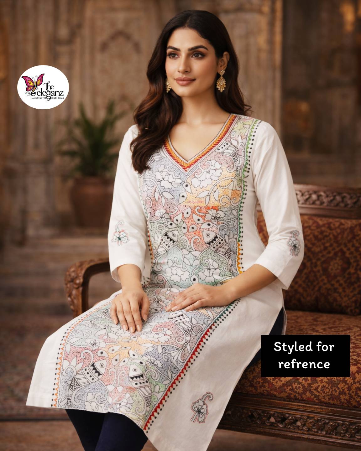 Matsya Leela – Kantha Unstitched Suit Piece