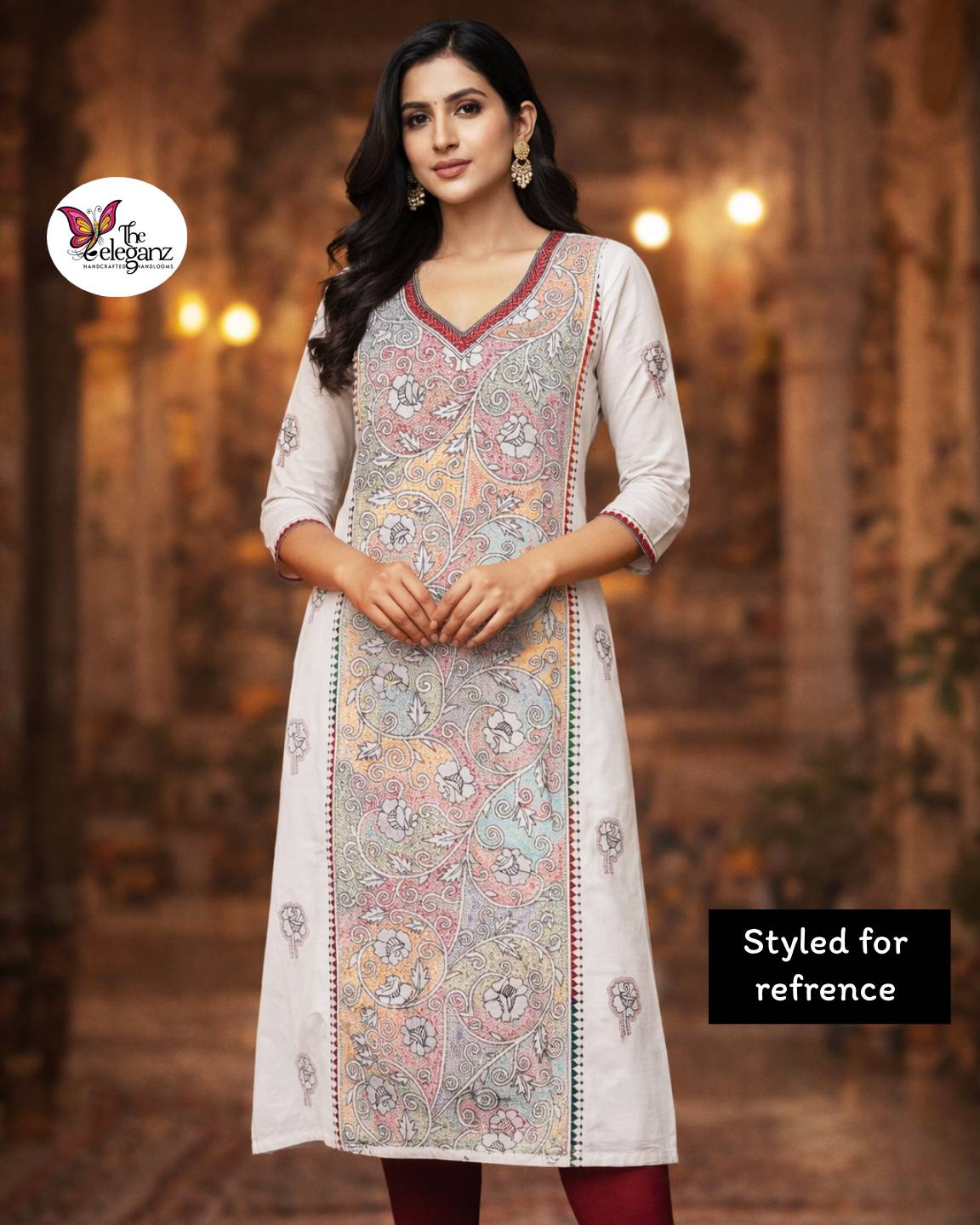 Golap Bithi – Kantha Unstitched Suit Piece