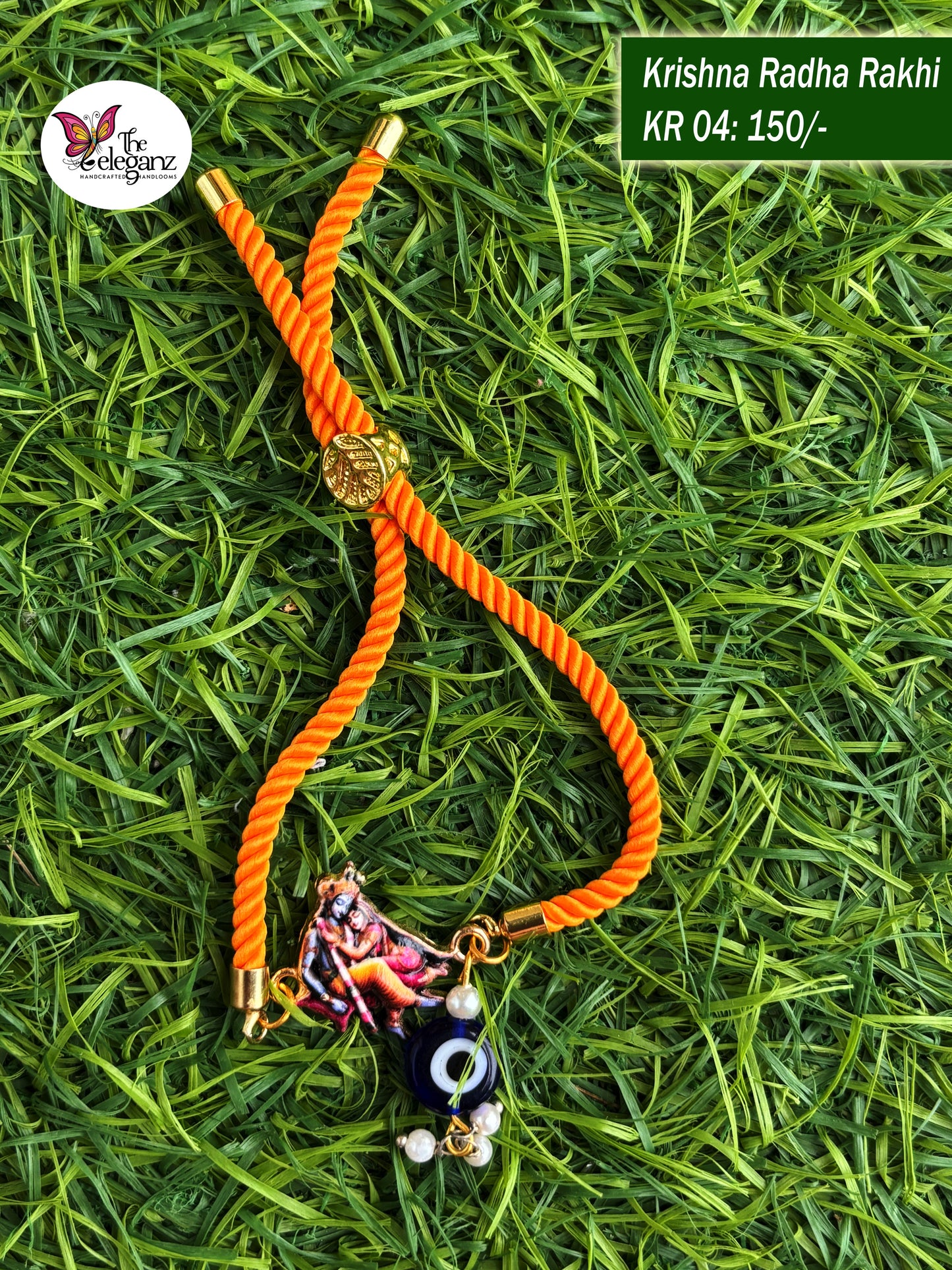 Handcrafted Rakhi - Krishna Radha