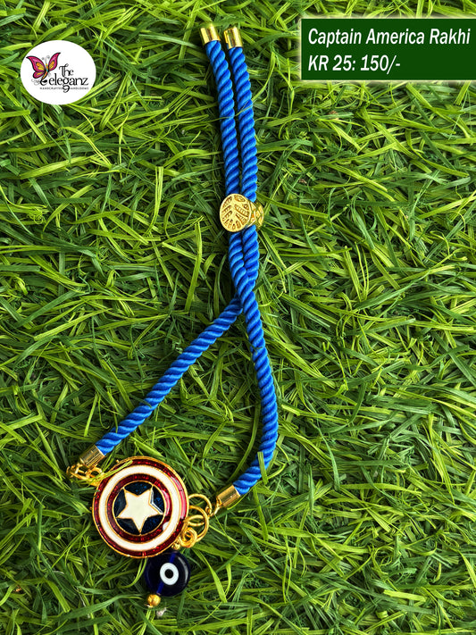 Handcrafted Rakhi - Captain America Shield