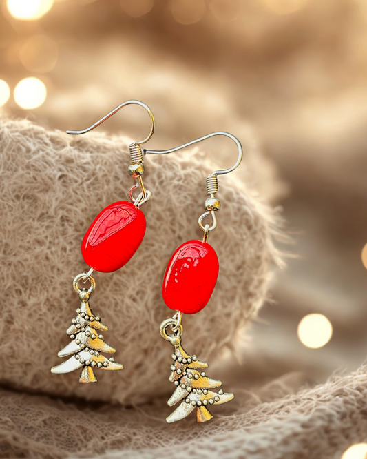 Handmade earring - Christmas Tree