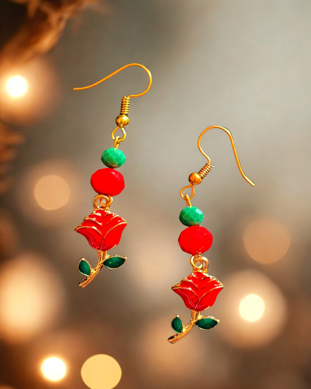 Handmade Earring - Rose