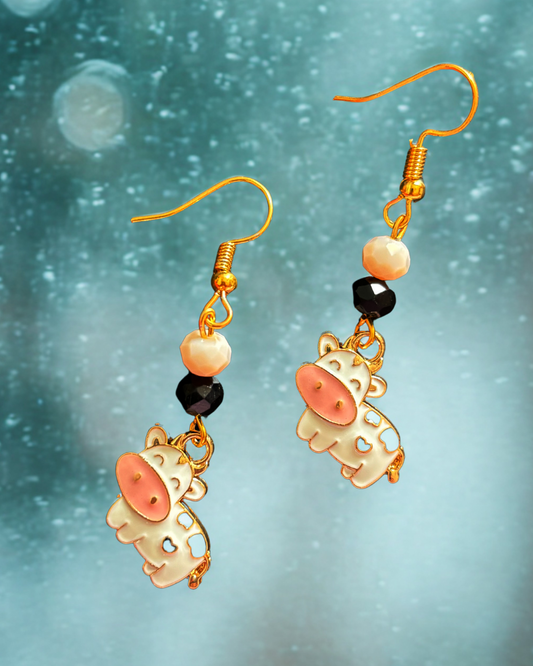 Handmade Earring - Cow