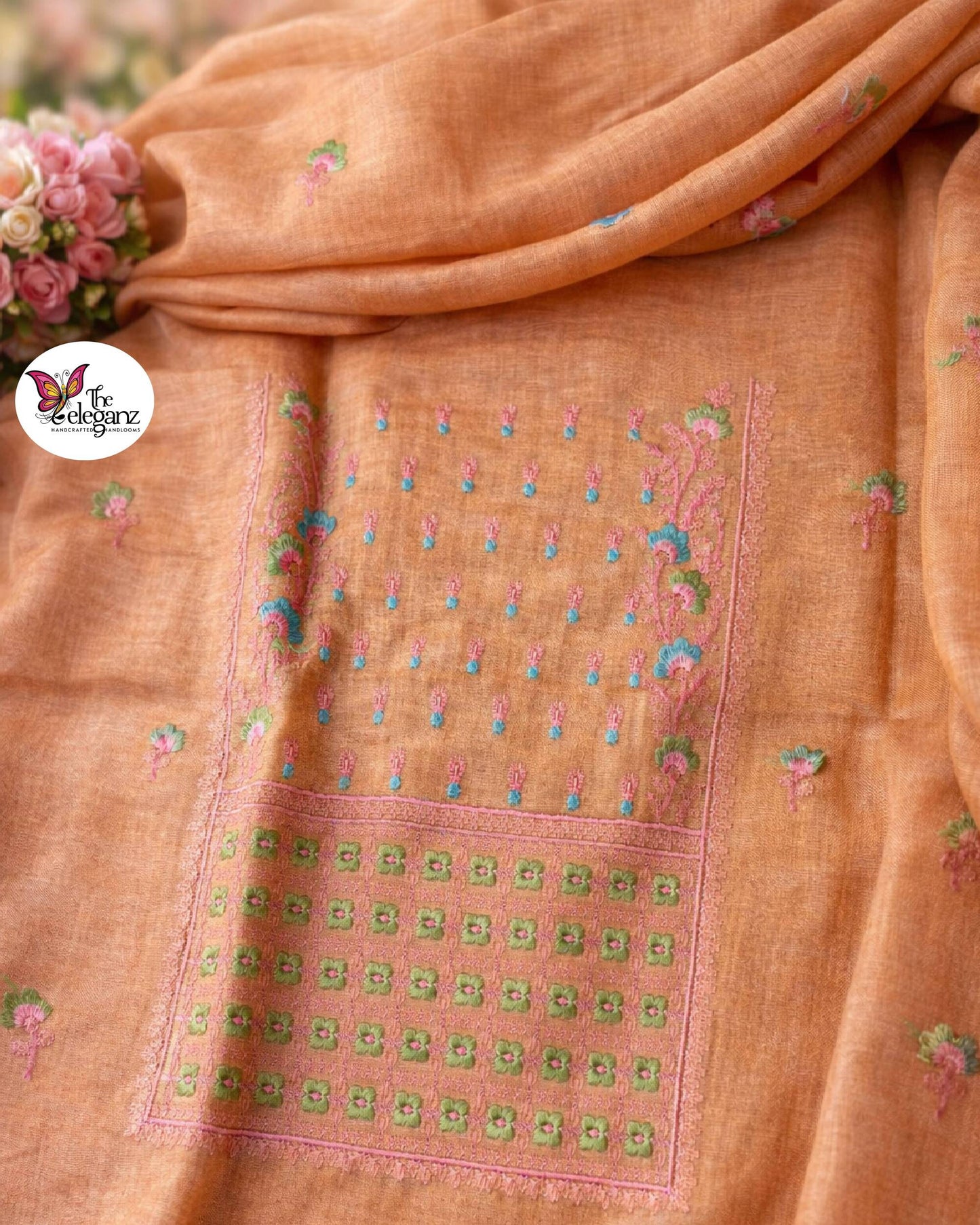 Golden Dawn – Pure Linen Unstitched Suit Set
