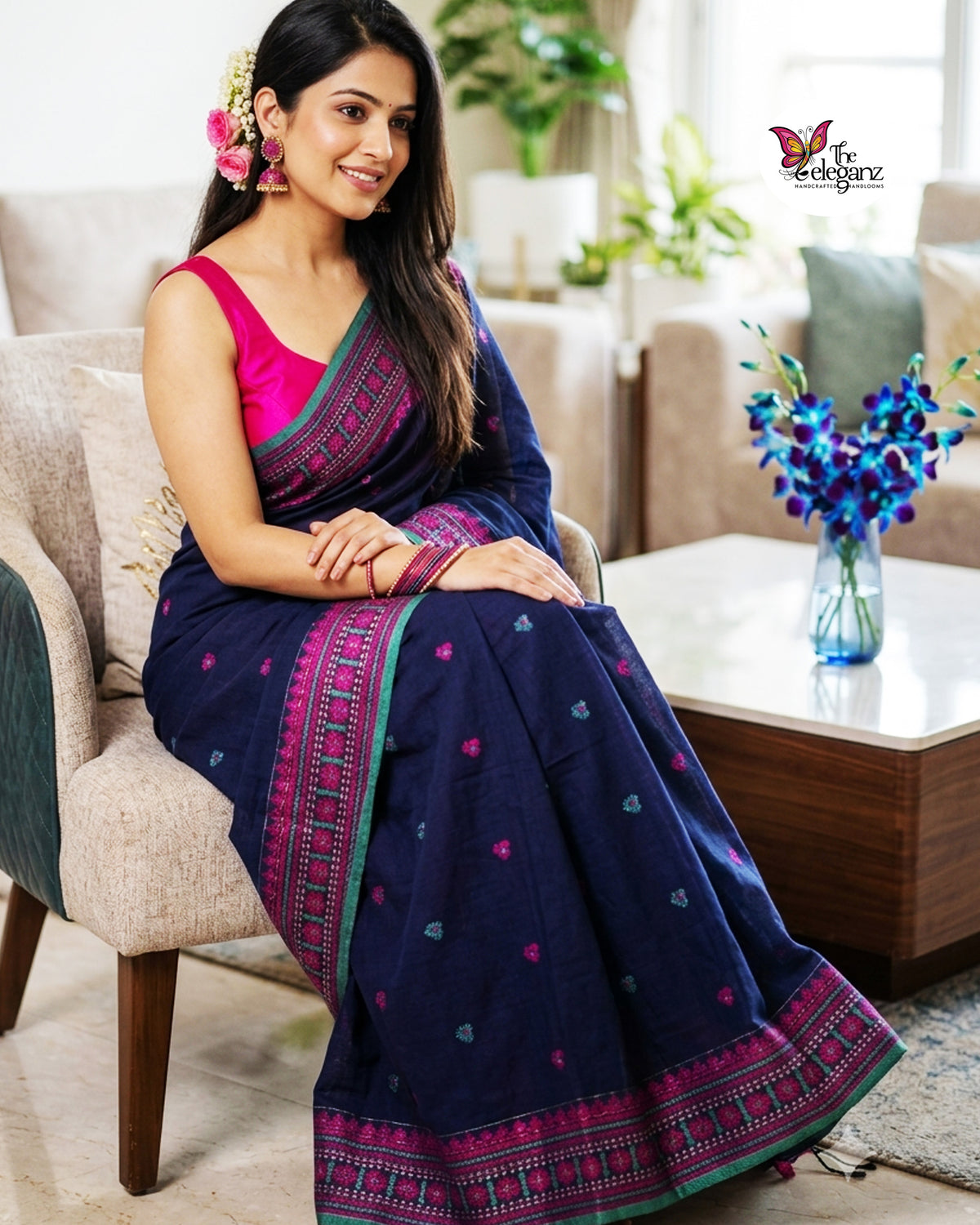Totini – Premium Cotton Assam Khadi Saree