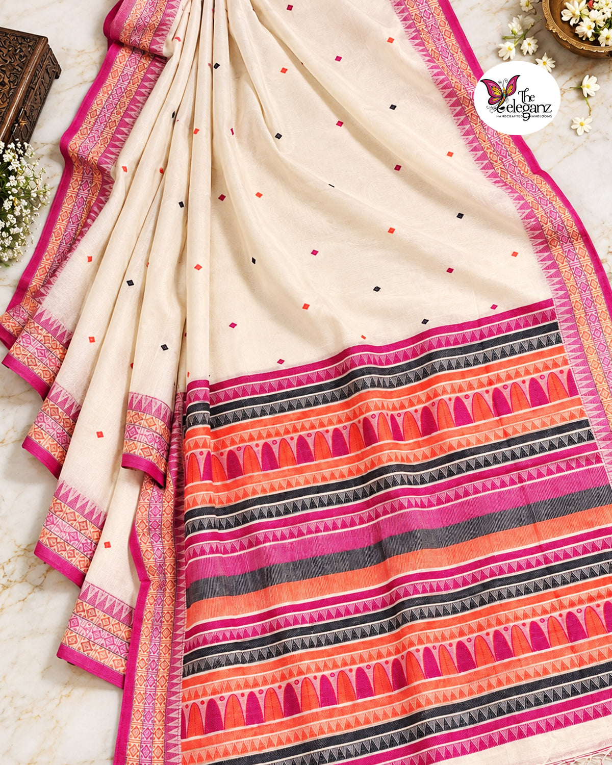 Suhasini – Premium Cotton Dongria Khadi Saree