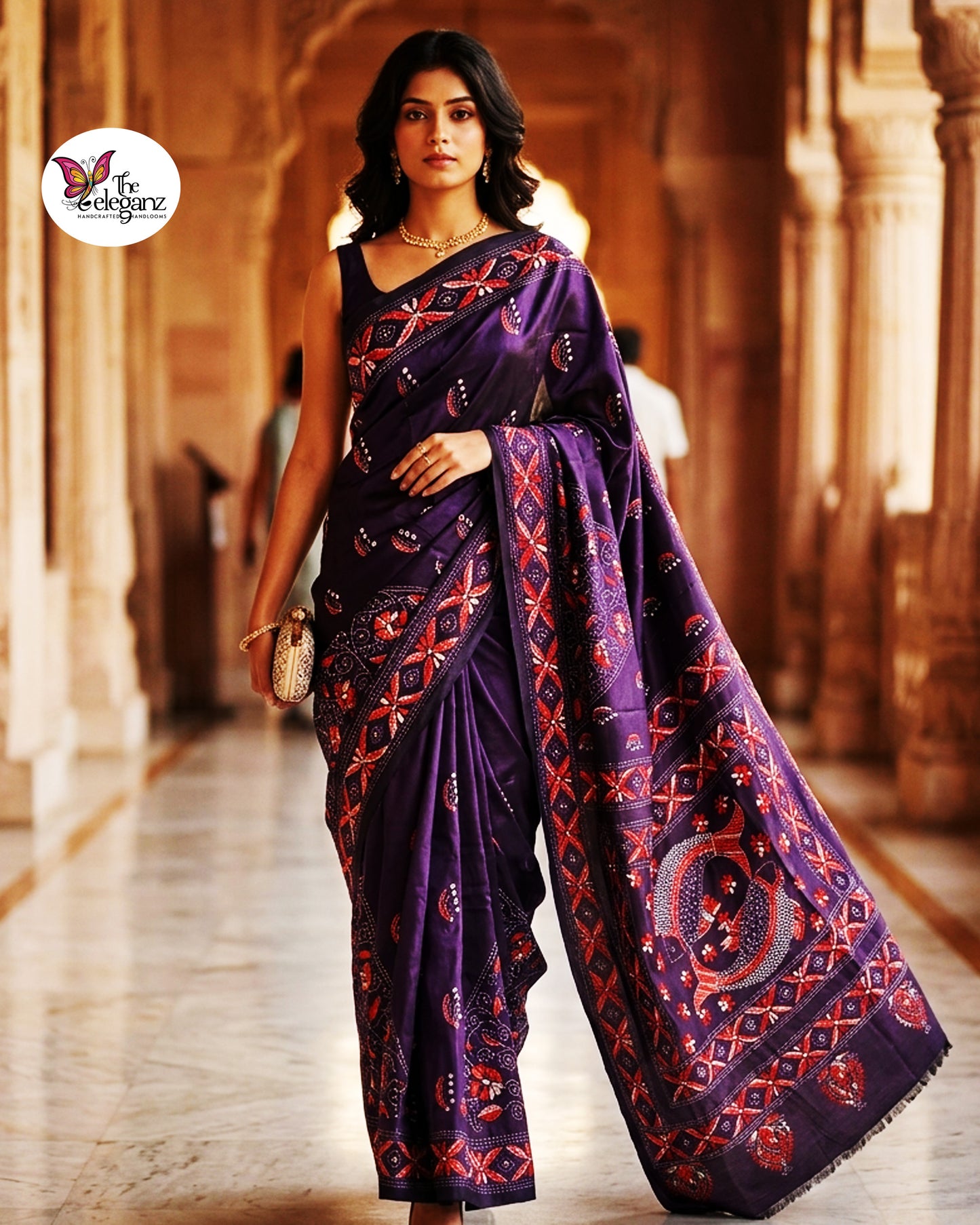 Nishigandha Blended Bangalore Silk Kantha Saree