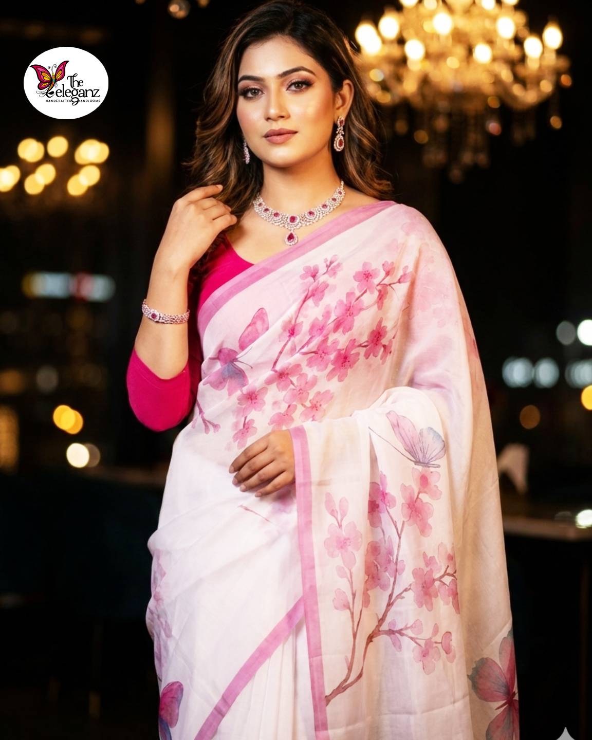 Titli Blush - Soft Satin Silk