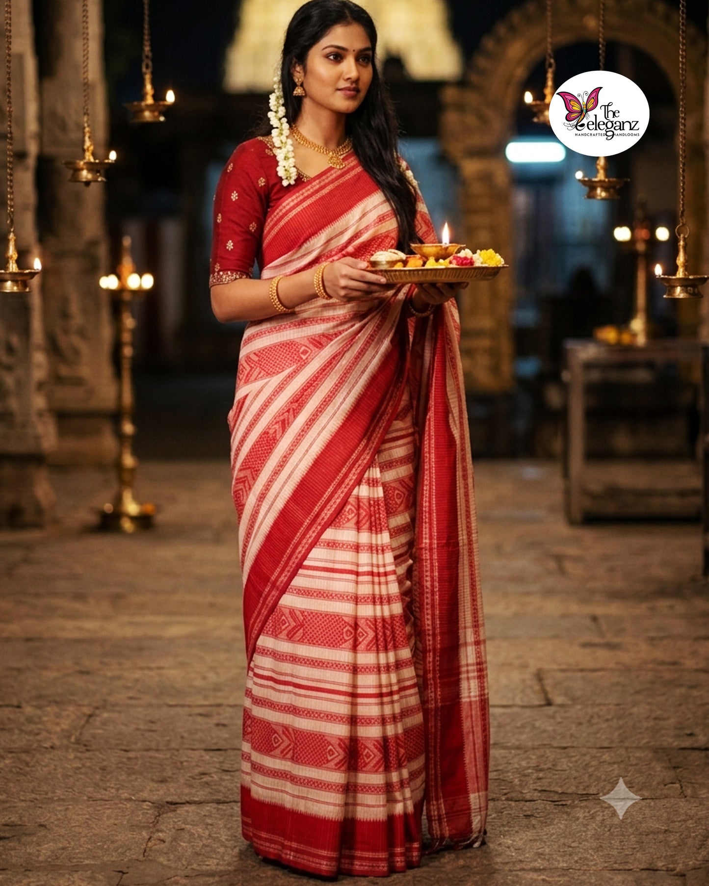 Lalima — Dhonekhali Cotton Saree