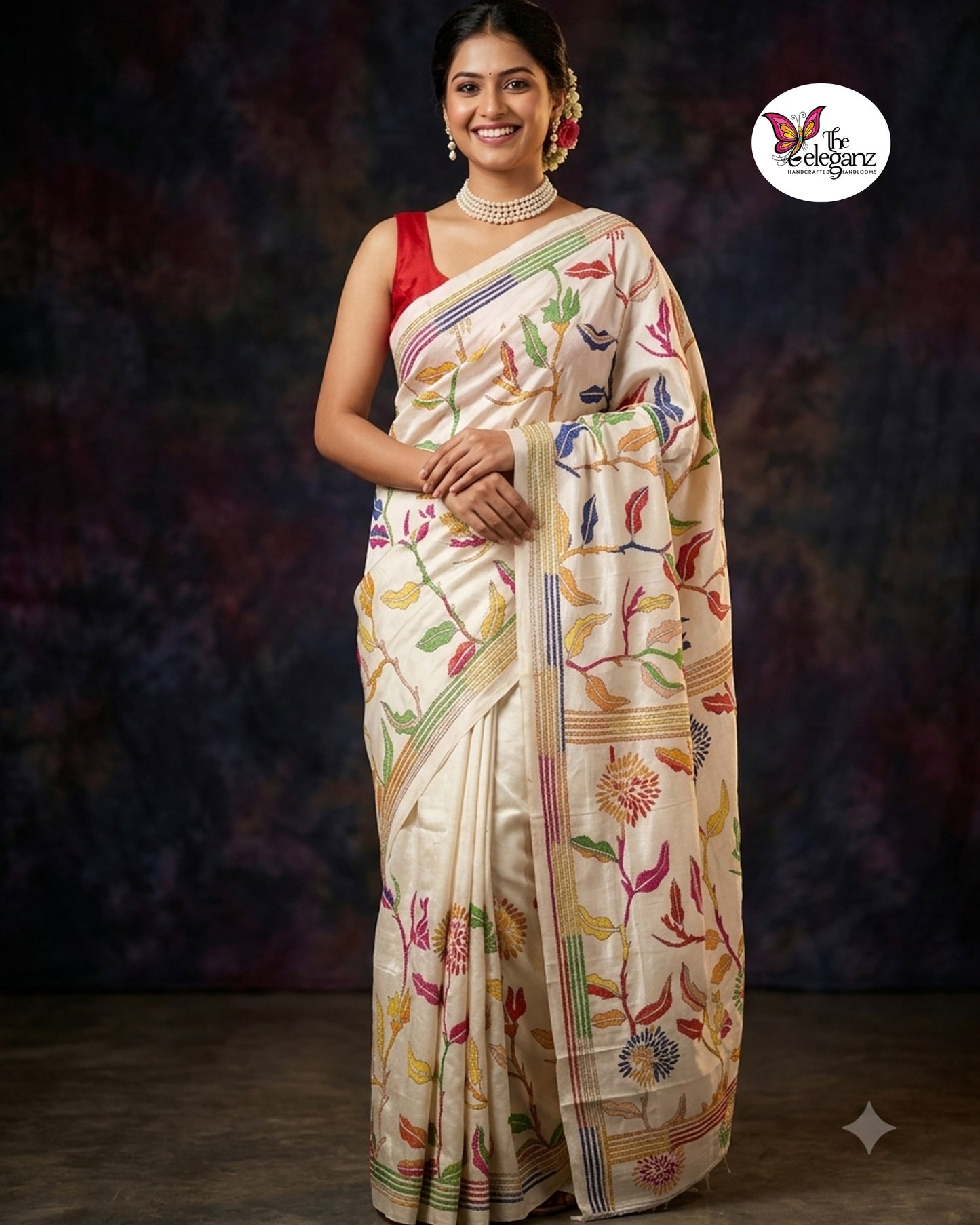 Pattiya – Blended Bangalore Silk Kantha Saree