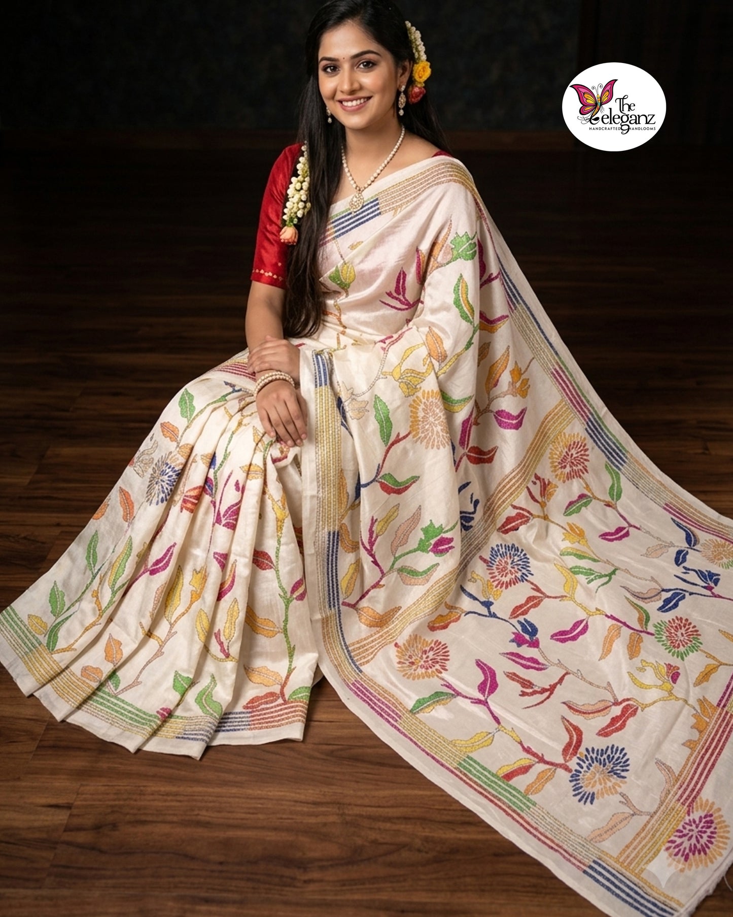 Pattiya – Blended Bangalore Silk Kantha Saree