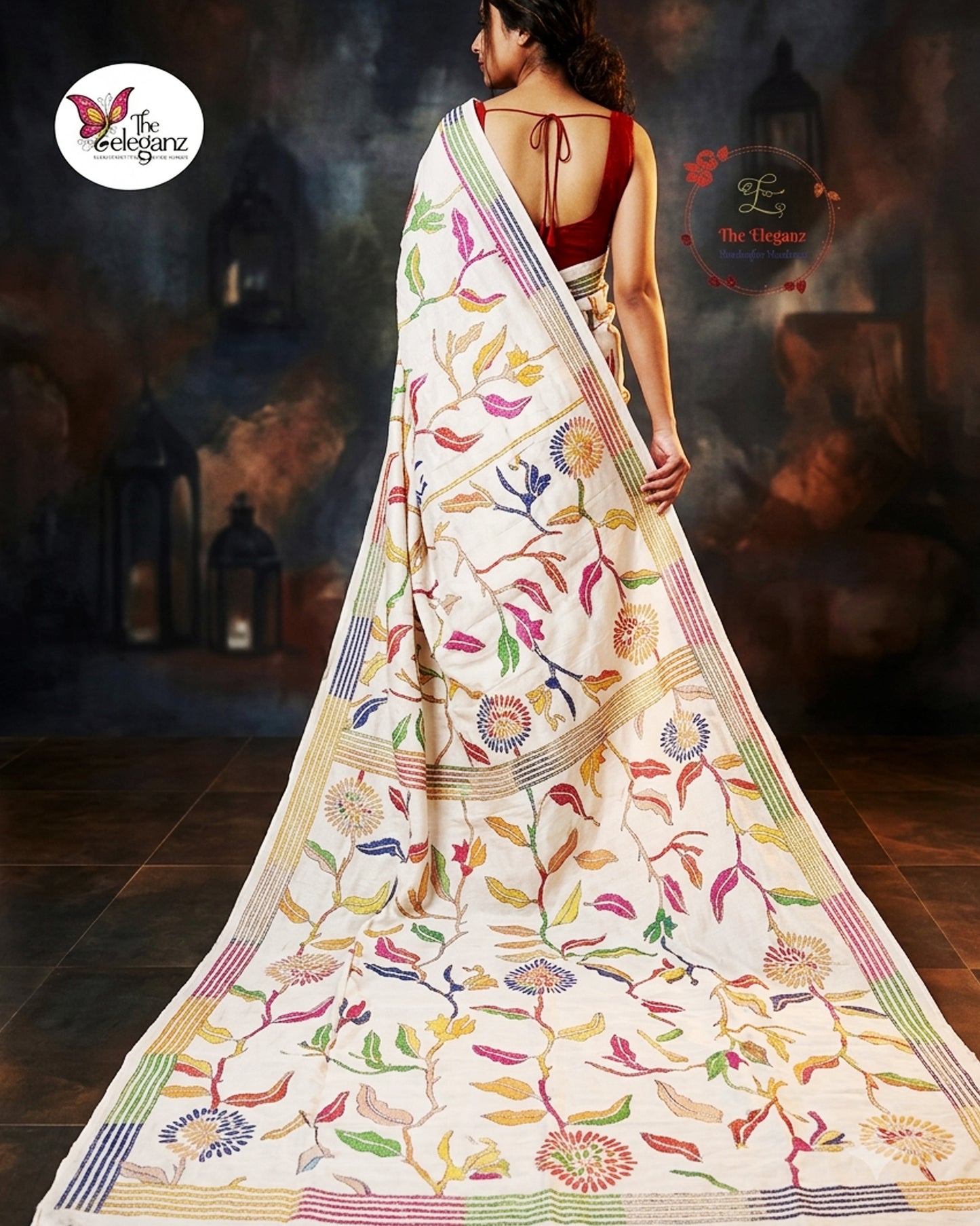 Pattiya – Blended Bangalore Silk Kantha Saree