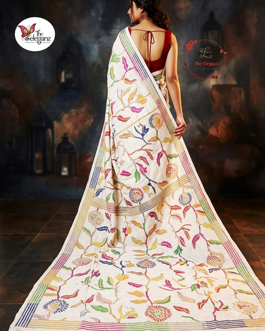 Pattiya – Blended Bangalore Silk Kantha Saree