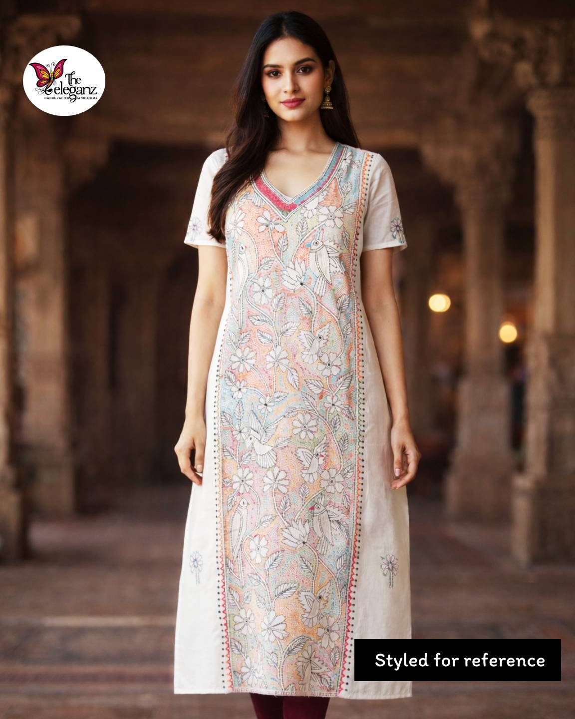 Pushpobon – Multicolour Kantha Unstitched Suit Piece