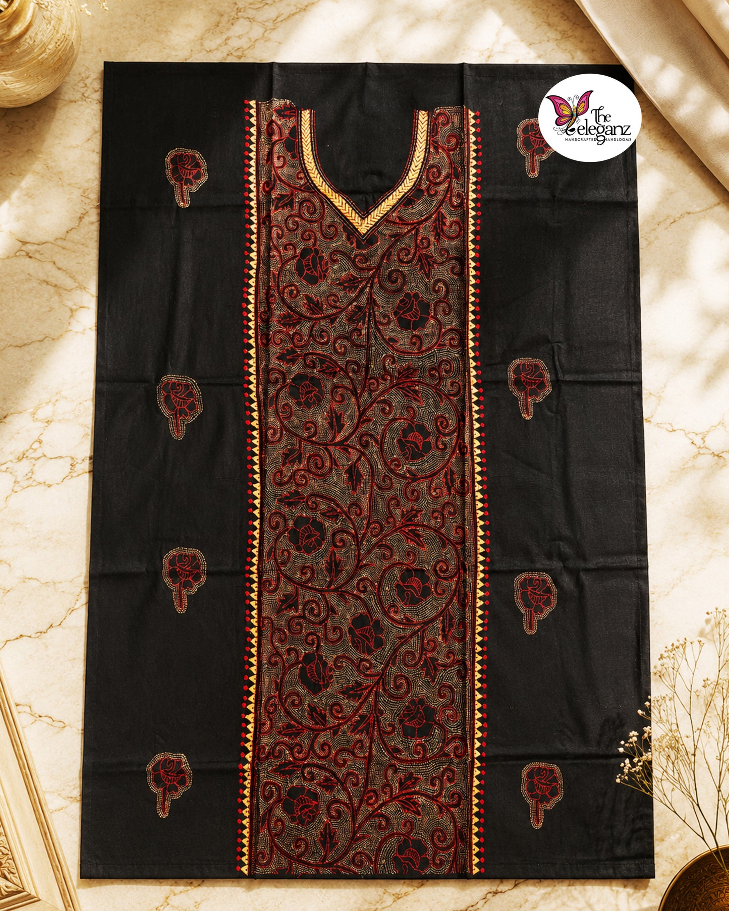 Nishithini - Reverse Kantha Kamiz Piece