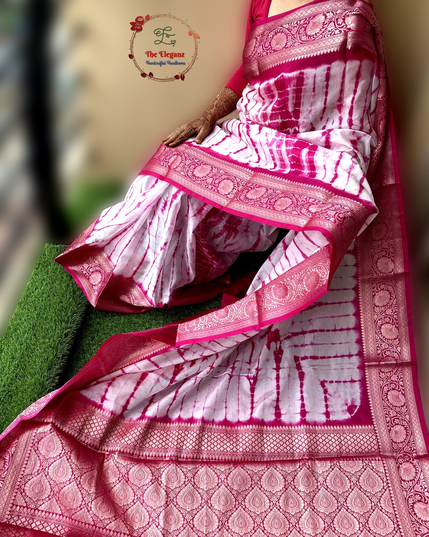 Gulabi Shibori Elegance