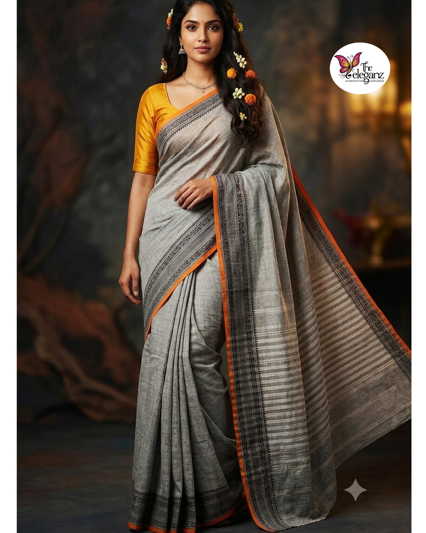 Dhumro — Dhonekhali Cotton Saree