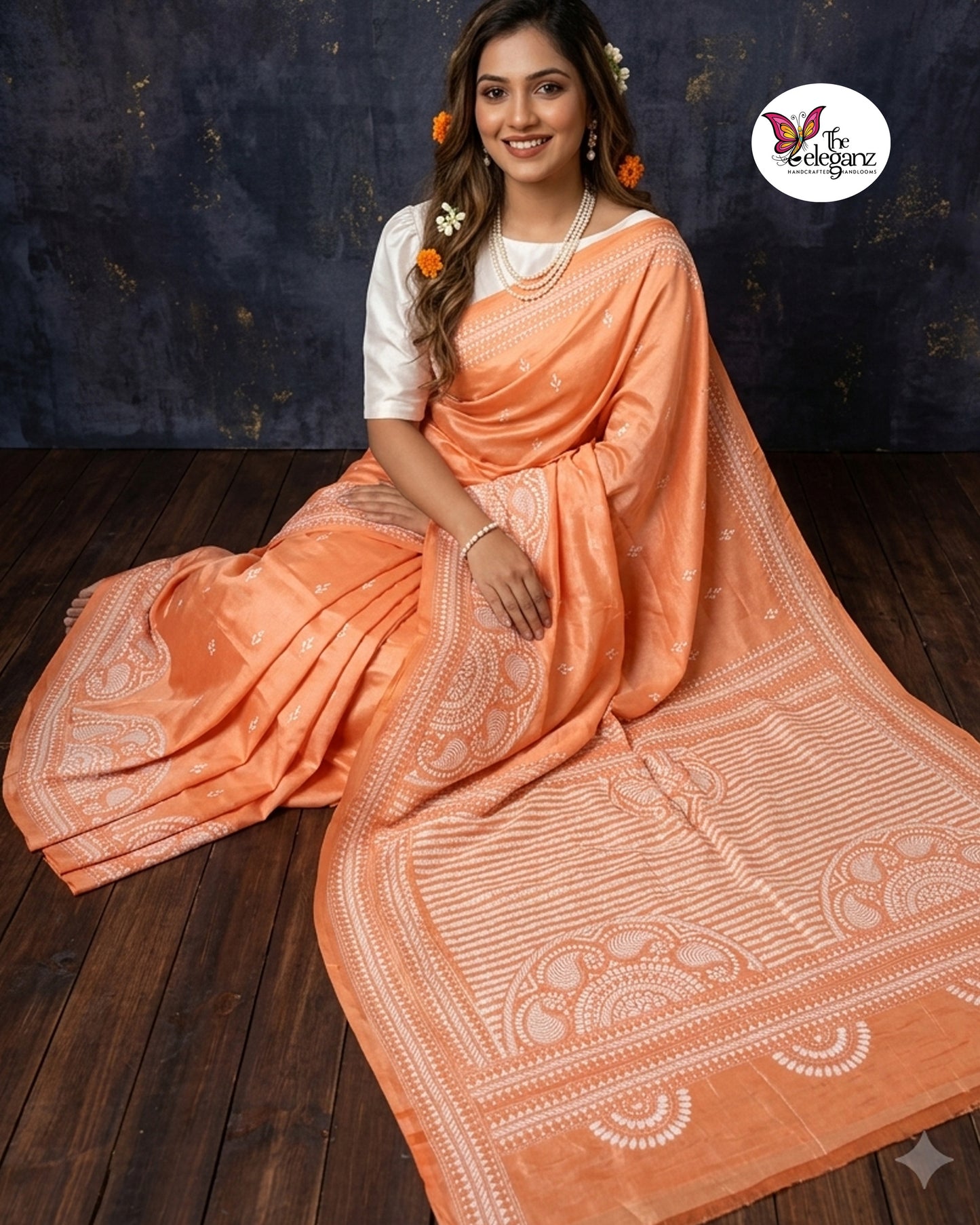 Chandrima – Blended Bangalore Silk Kantha Saree