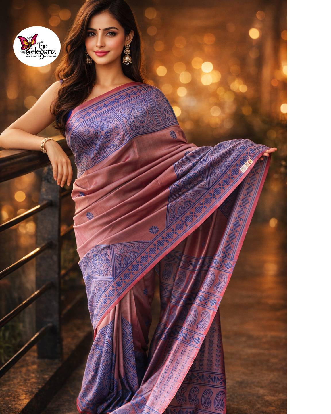 Mrinalini Pure Bishnupuri Katan Silk Saree