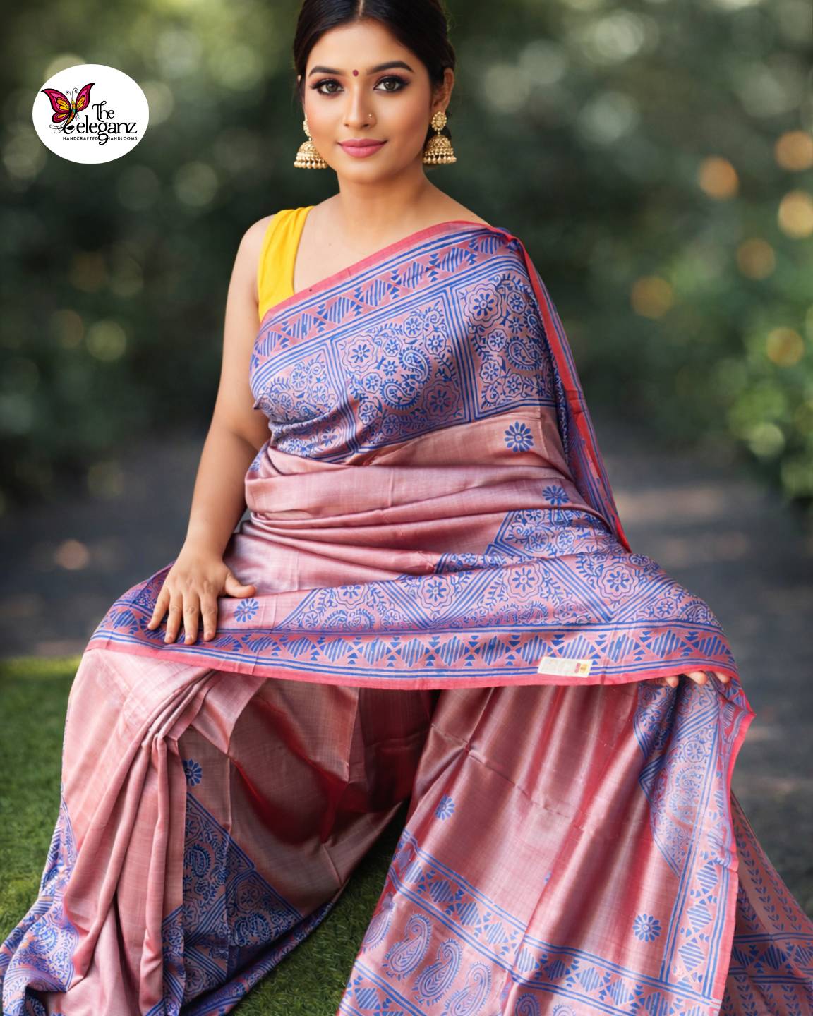 Mrinalini Pure Bishnupuri Katan Silk Saree