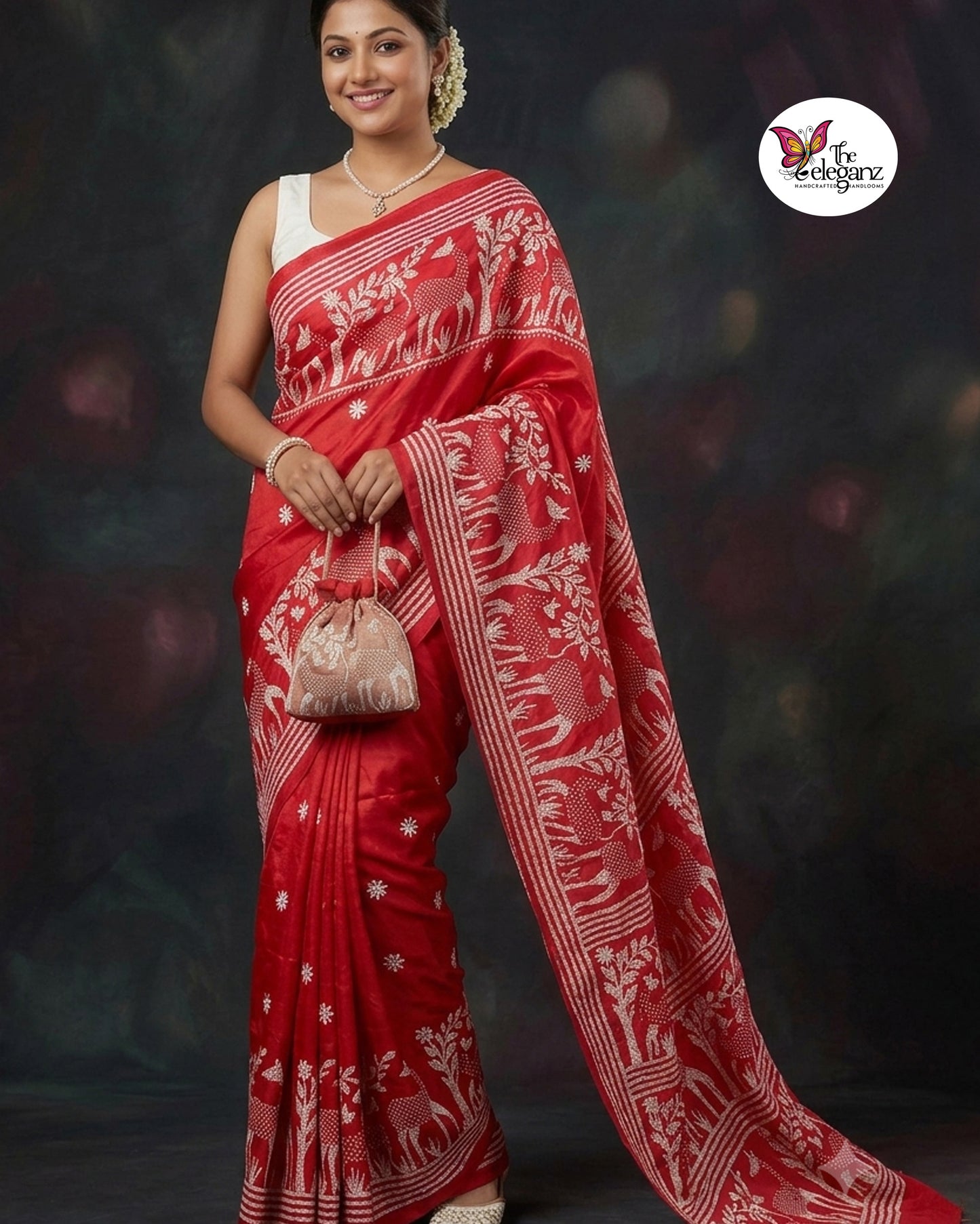 Rudhir – Blended Bangalore Silk Kantha Saree