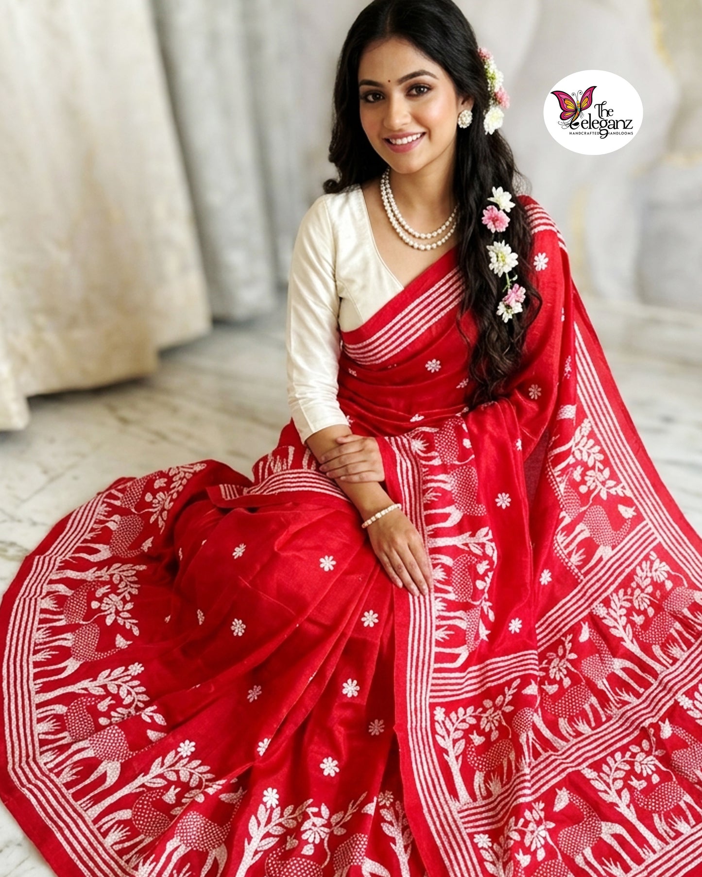 Rudhir – Blended Bangalore Silk Kantha Saree
