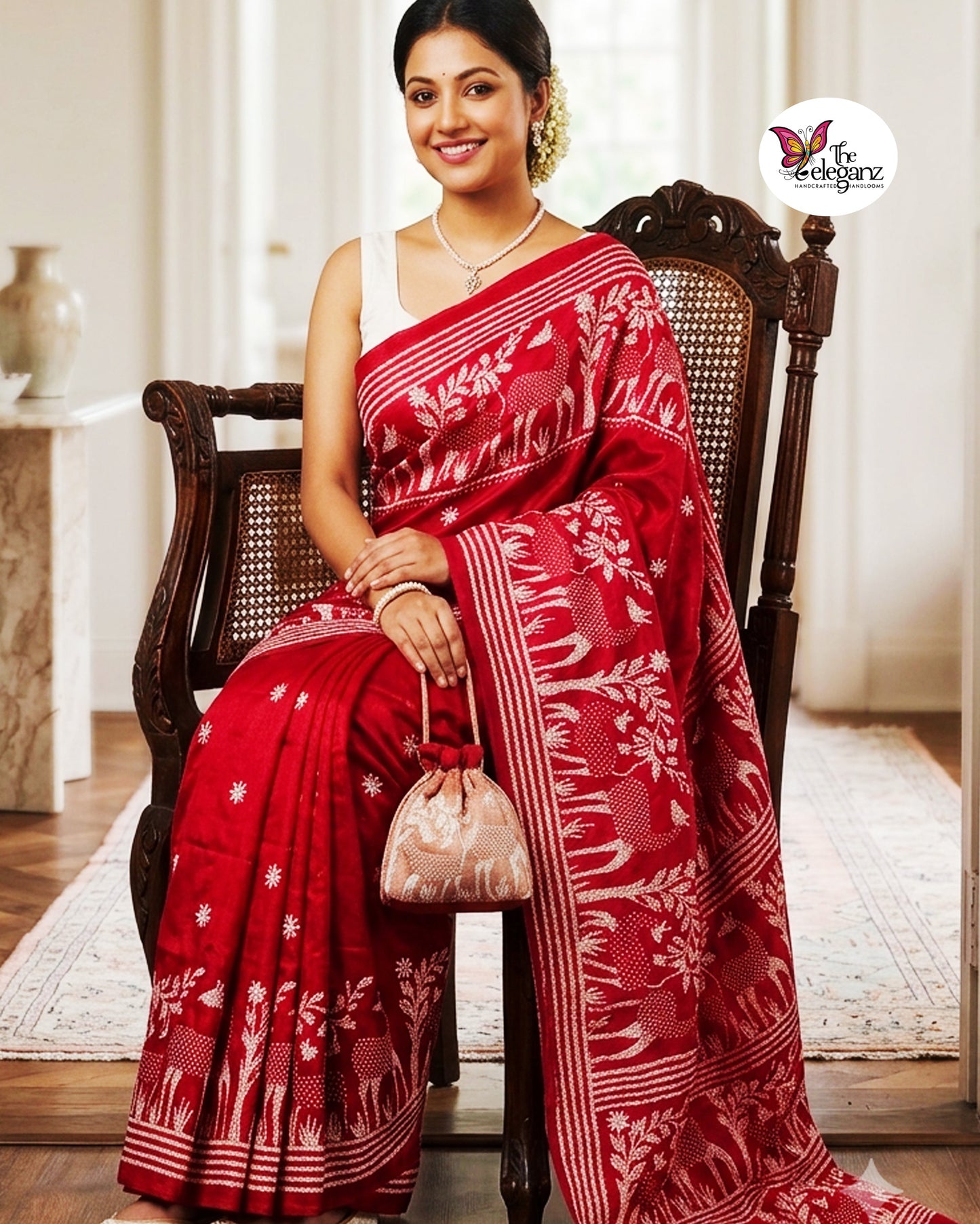 Rudhir – Blended Bangalore Silk Kantha Saree