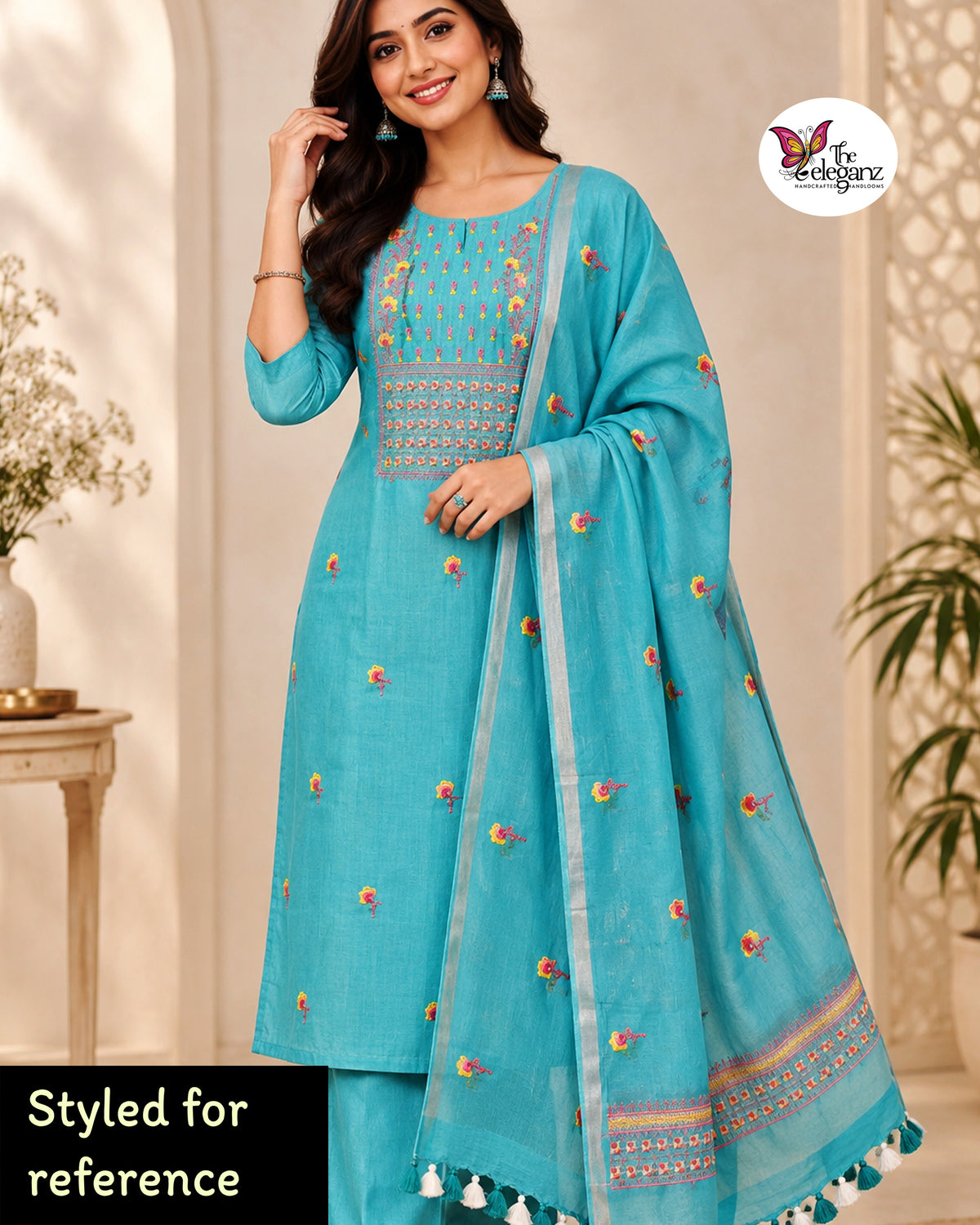 Ocean Breeze – Pure Linen Unstitched Suit Set
