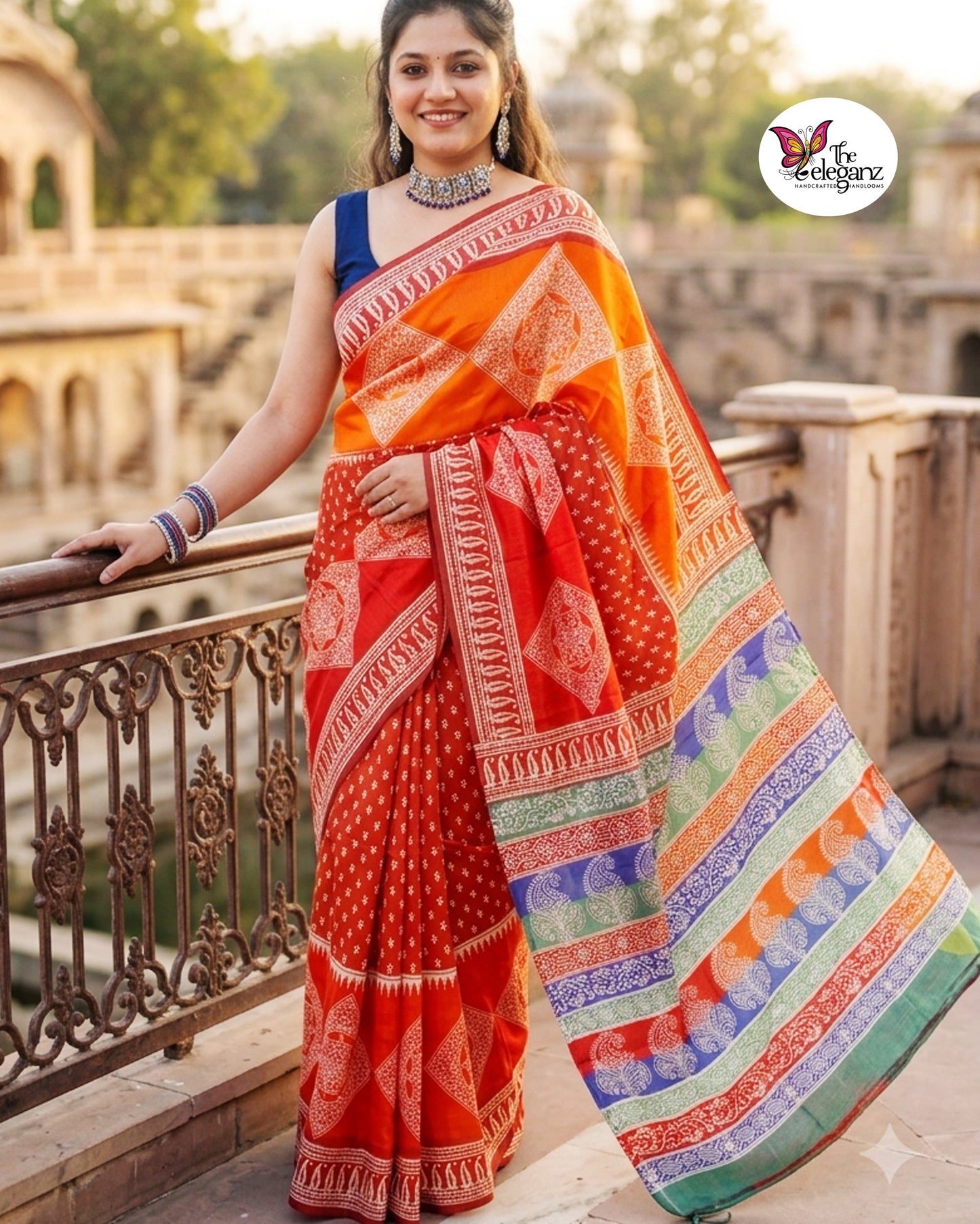 Palaashi - 3D Bishnupuri Katan Silk Saree