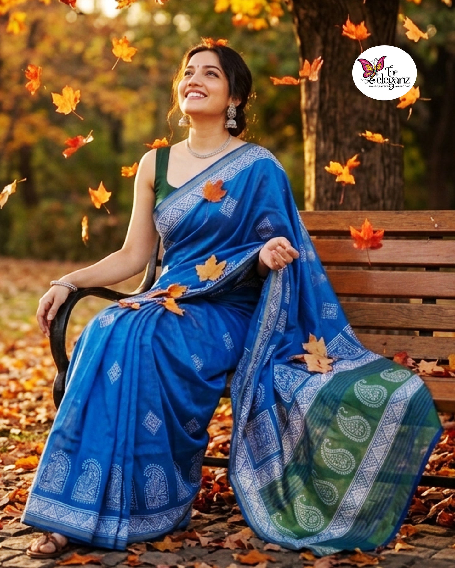 Neelanjana - Bishnupuri Katan Silk Saree