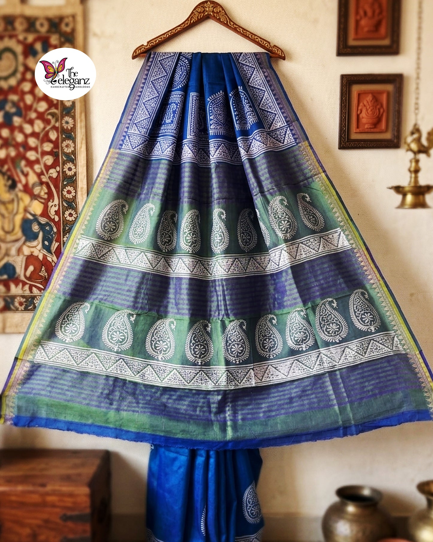Neelanjana - Bishnupuri Katan Silk Saree
