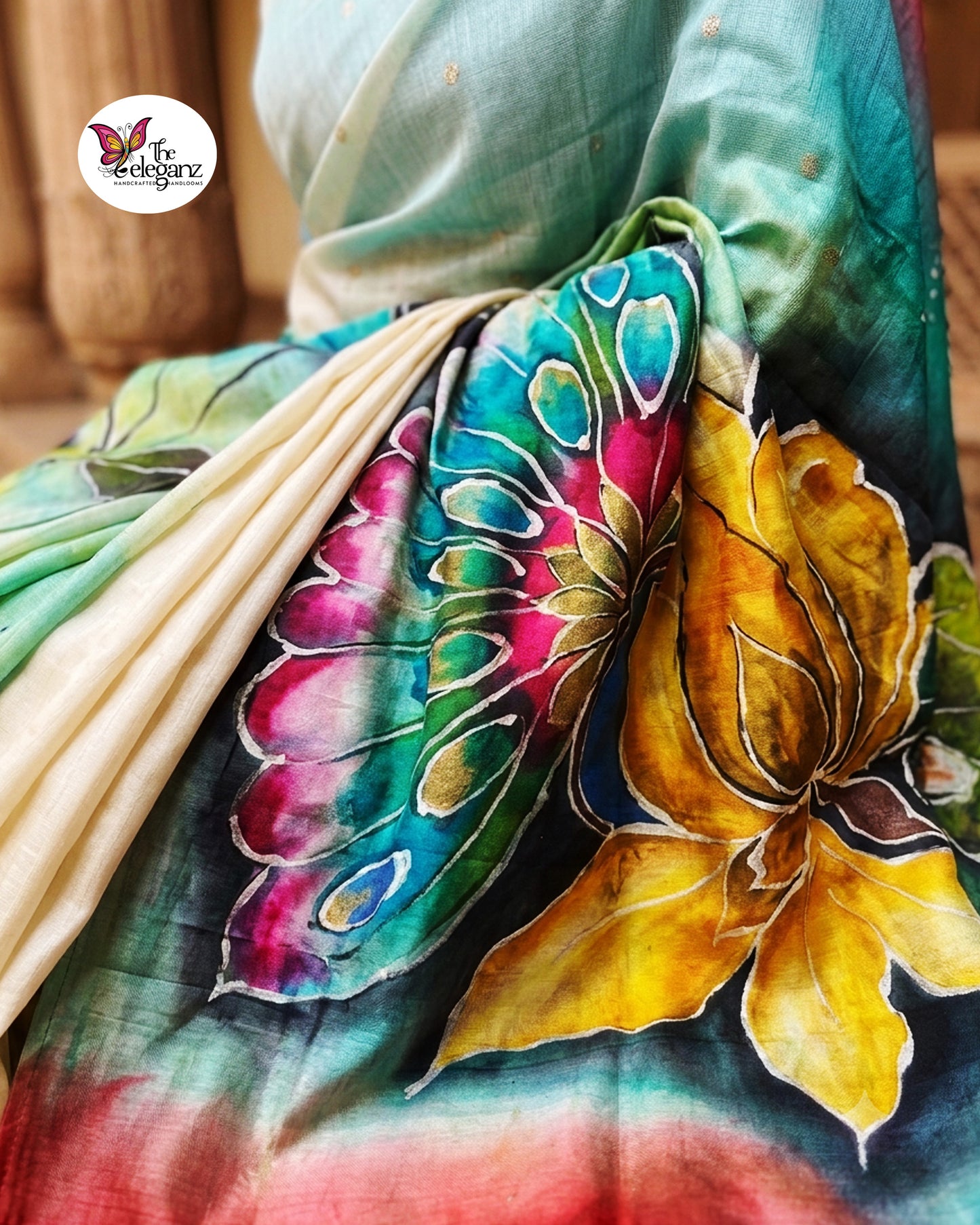 Chitraa - Hand-Painted Bishnupuri Silk Saree
