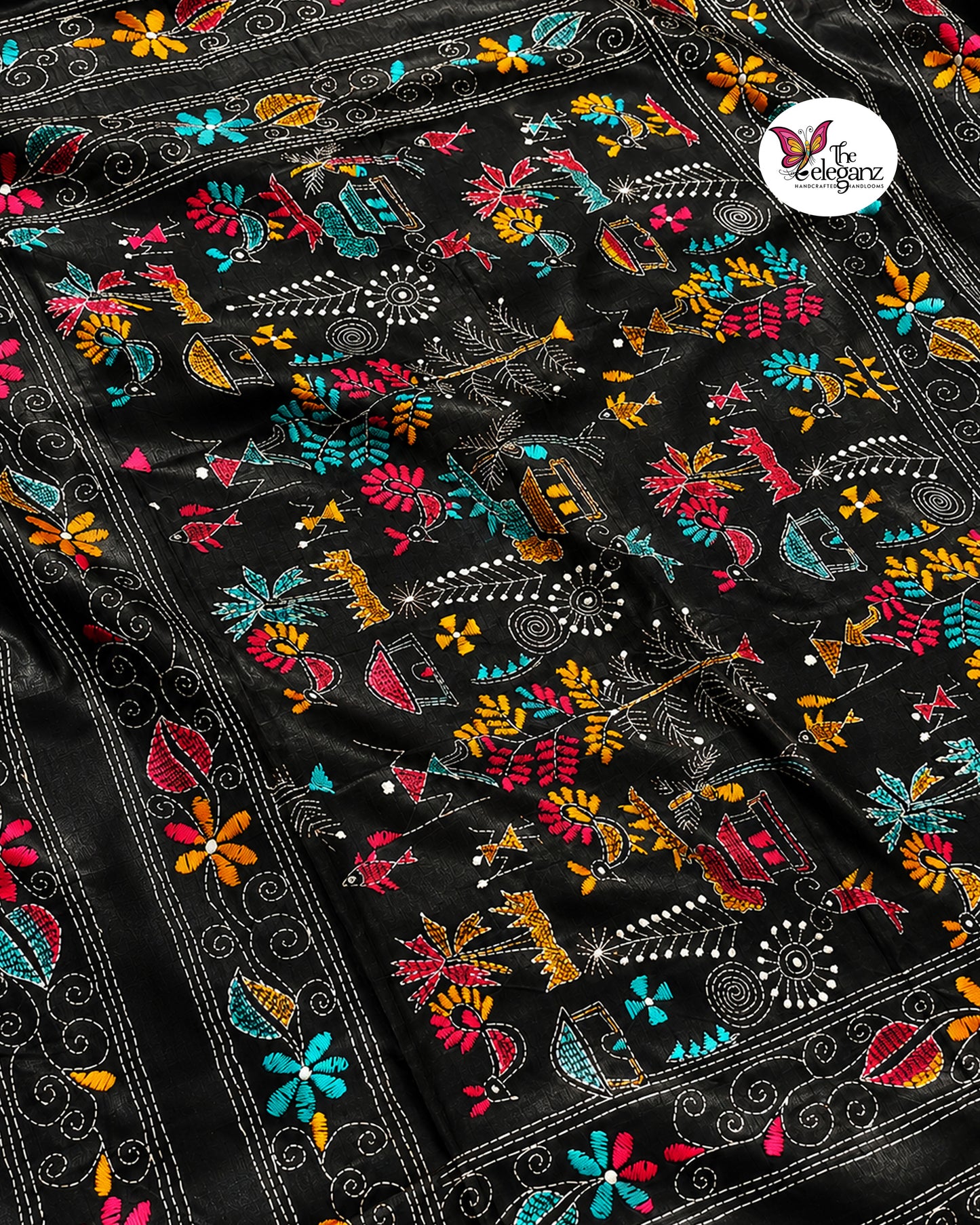 Shyamalima – Blended Bangalore Silk Kantha Saree