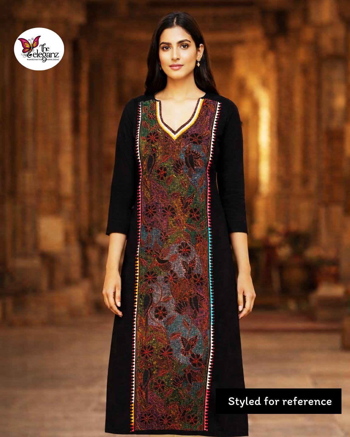 Raat Bonolata – Multicolour Kantha Unstitched Suit Piece
