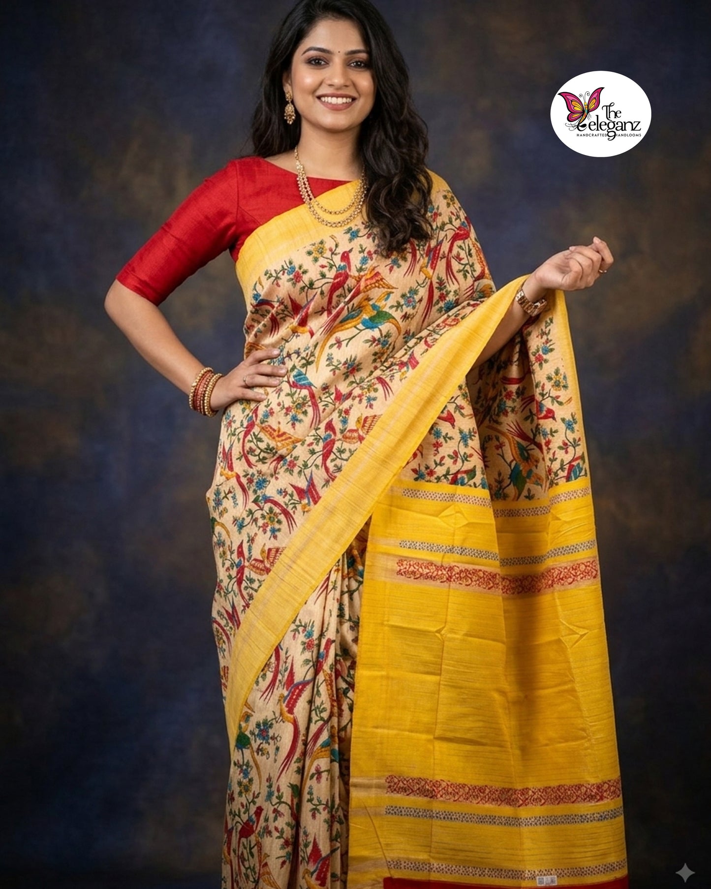 Panchi — Pure Ghicha Silk Saree
