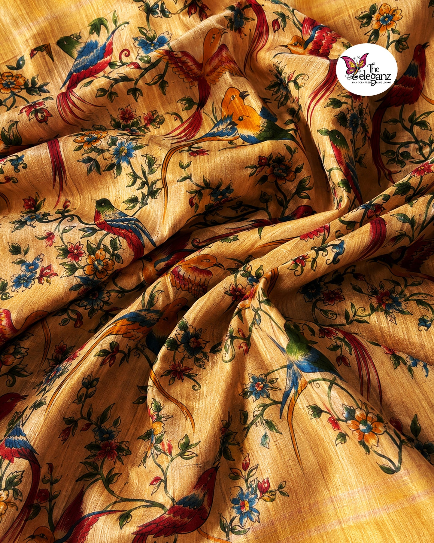 Panchi — Pure Ghicha Silk Saree