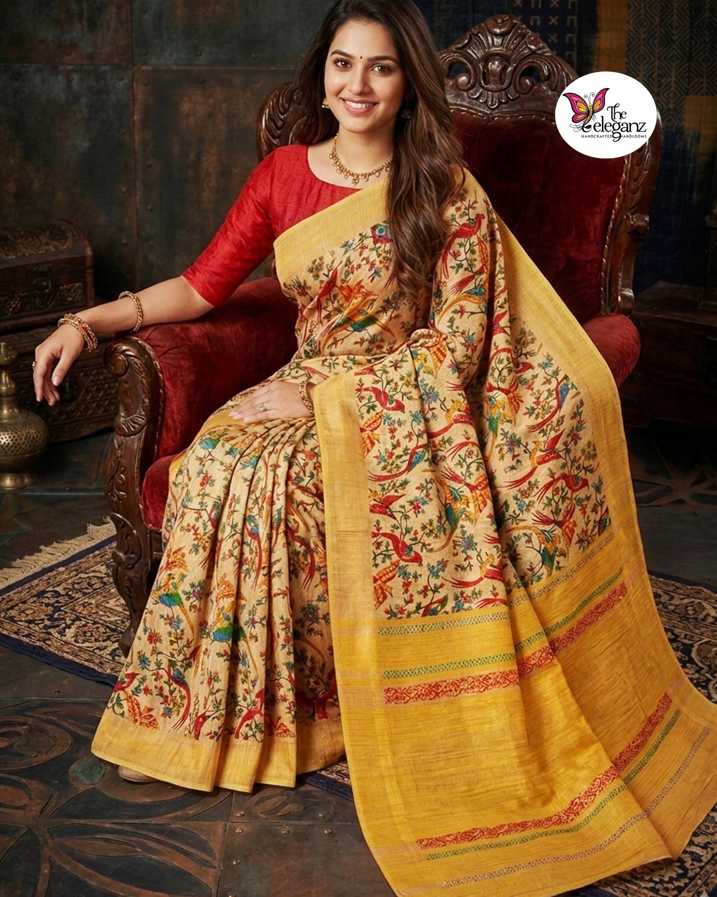 Panchi — Pure Ghicha Silk Saree