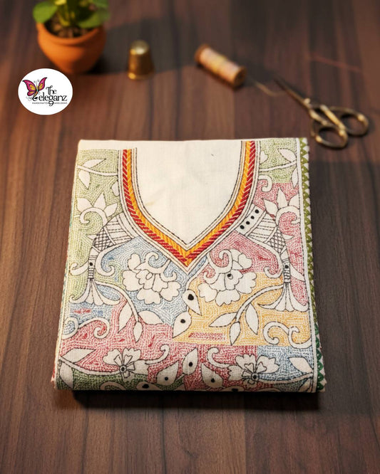 Matsya Leela – Kantha Unstitched Suit Piece