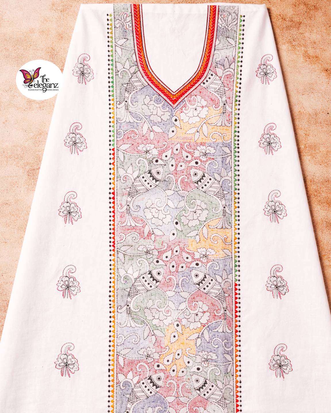 Matsya Leela – Kantha Unstitched Suit Piece