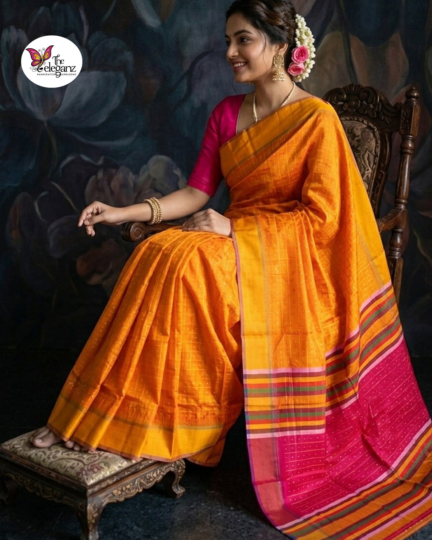 Subarnalata - Bishnupuri Kalakhetra Pure Silk Saree