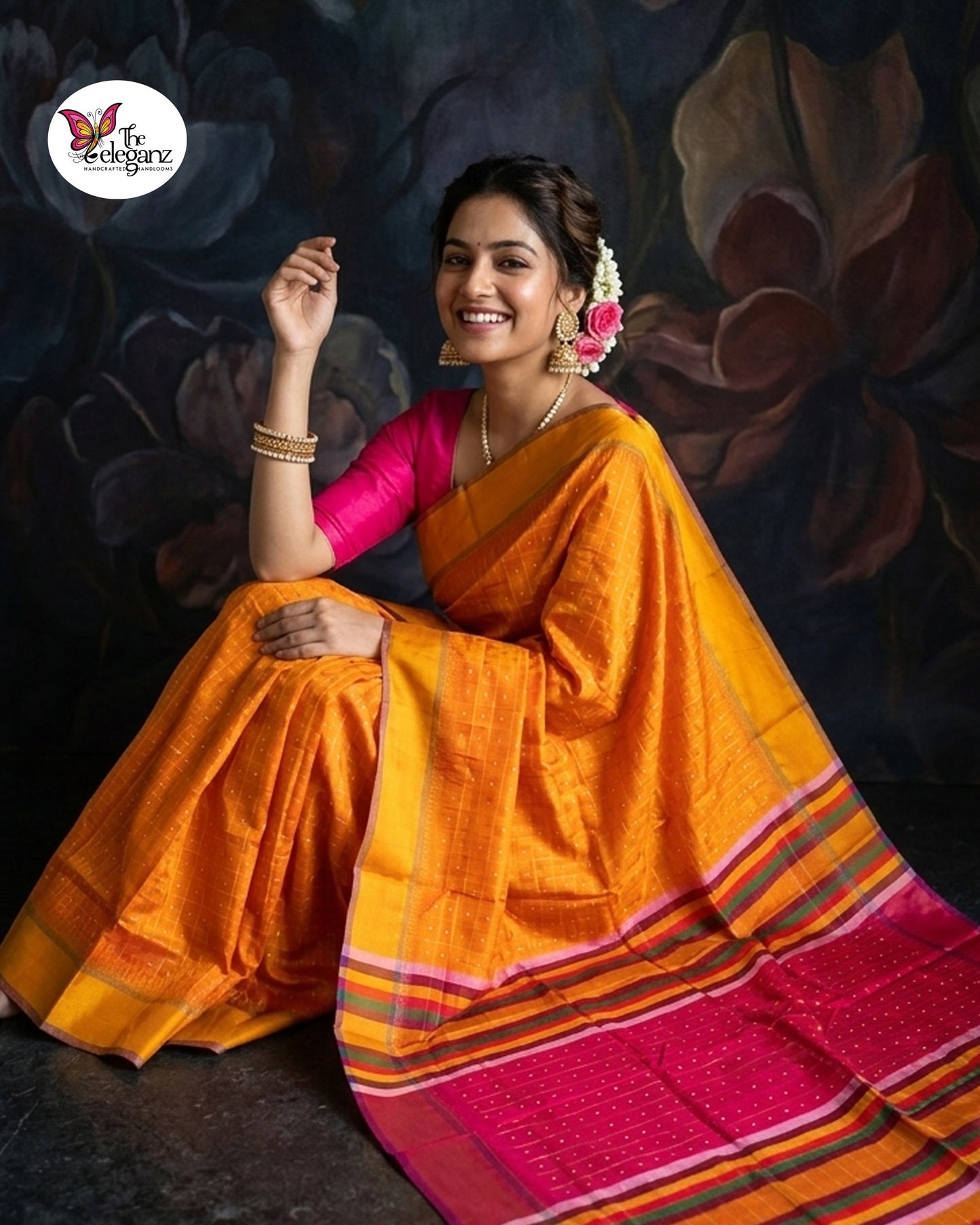 Subarnalata - Bishnupuri Kalakhetra Pure Silk Saree