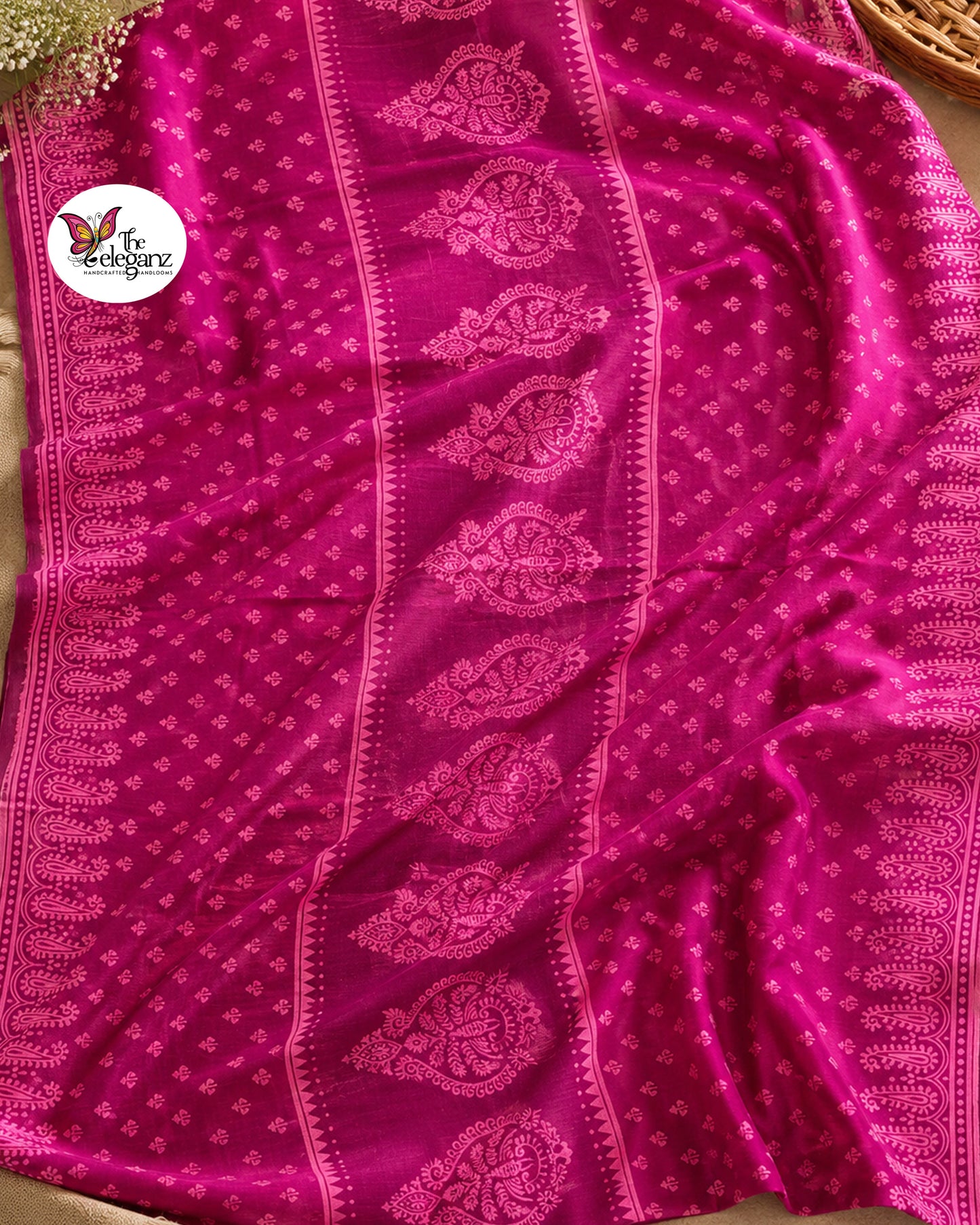 Tridhara — Pure Bishnupuri Katan Silk Saree
