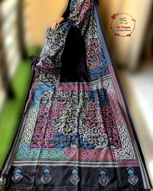 Noir Phool — The Printed Kantha Story