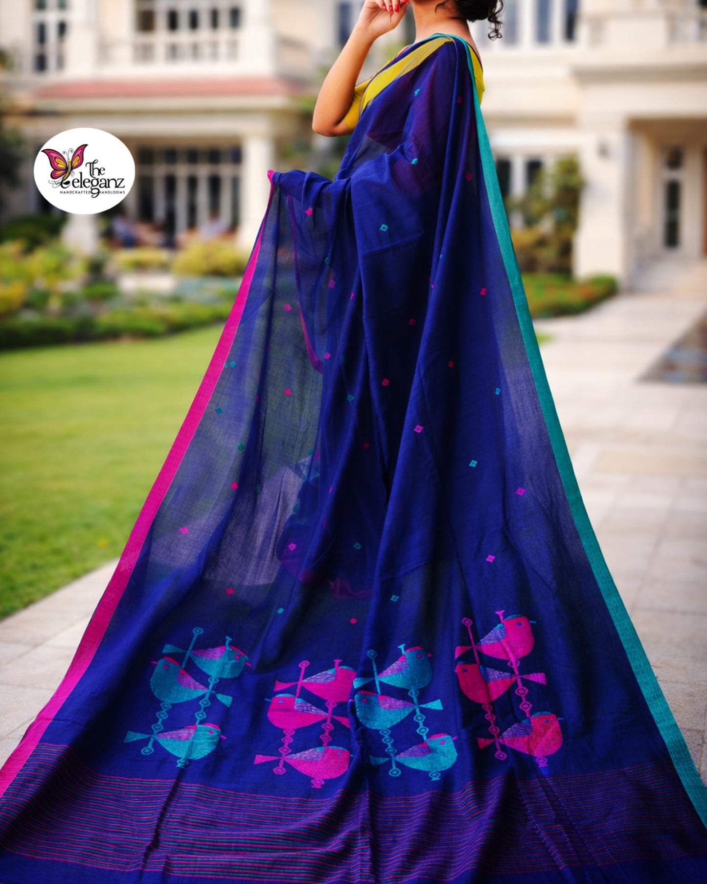 Chitralekha Premium Cotton Jamdani Saree