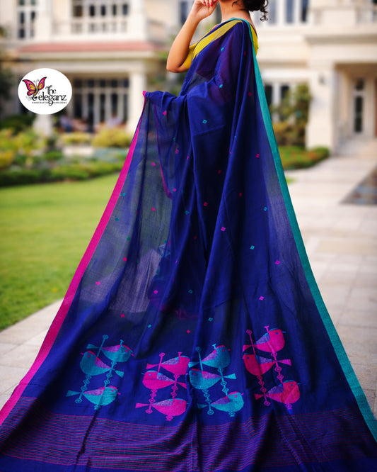 Chitralekha Premium Cotton Jamdani Saree